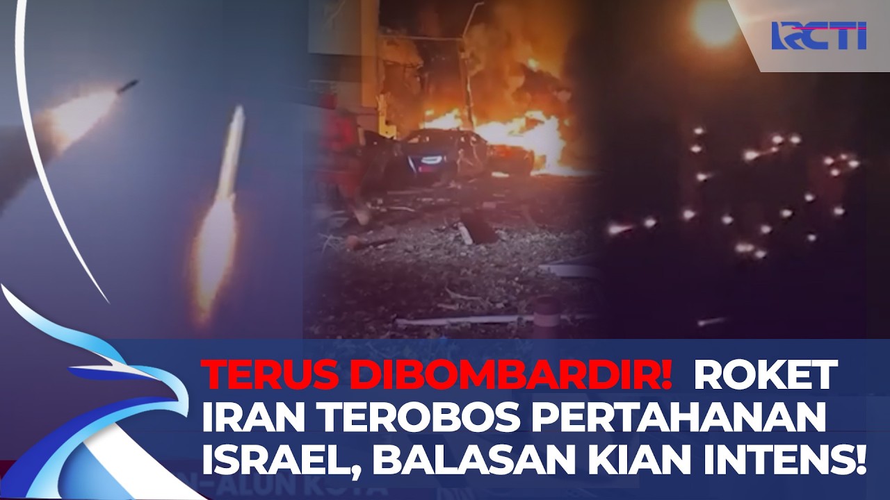 PERANG MELEDAK! Roket Roket Iran Melesat ke Israel, Balasan Mematikan Makin Intens!