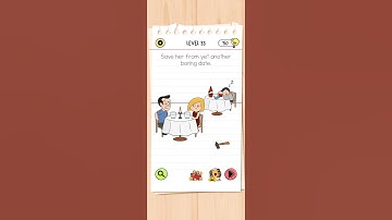 Save her from yet another boring date. brain test all star IQ level 33 answer