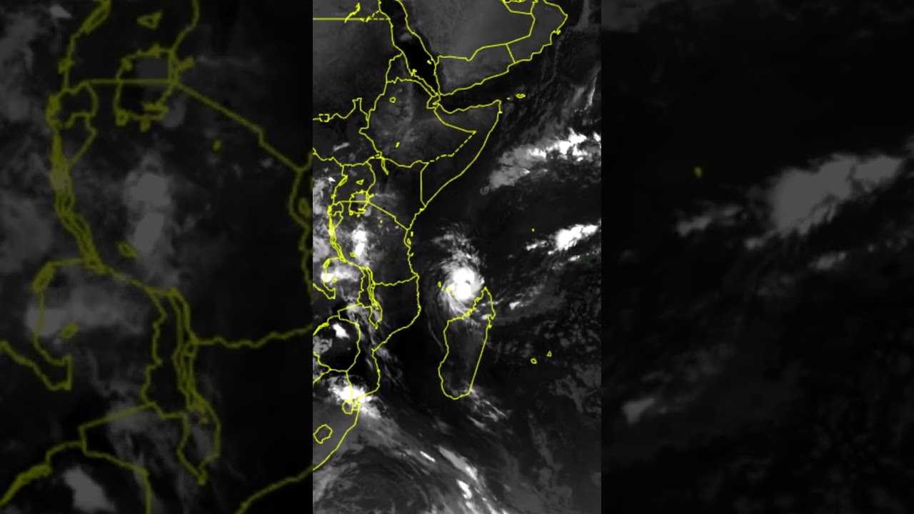 Timelapse of Intense Tropical #cyclone Chido Dec 2024 #satelliteimagery #weather #storm