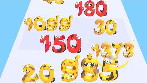 Number Master 3D : Number Run 2048 in MAX LEVEL ( New Update , ASMR ) ios, android gameplay