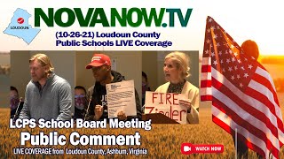 NOVANOW.TV：「パブリックコメント」ラウドン郡公立学校理事会会議10-26-21