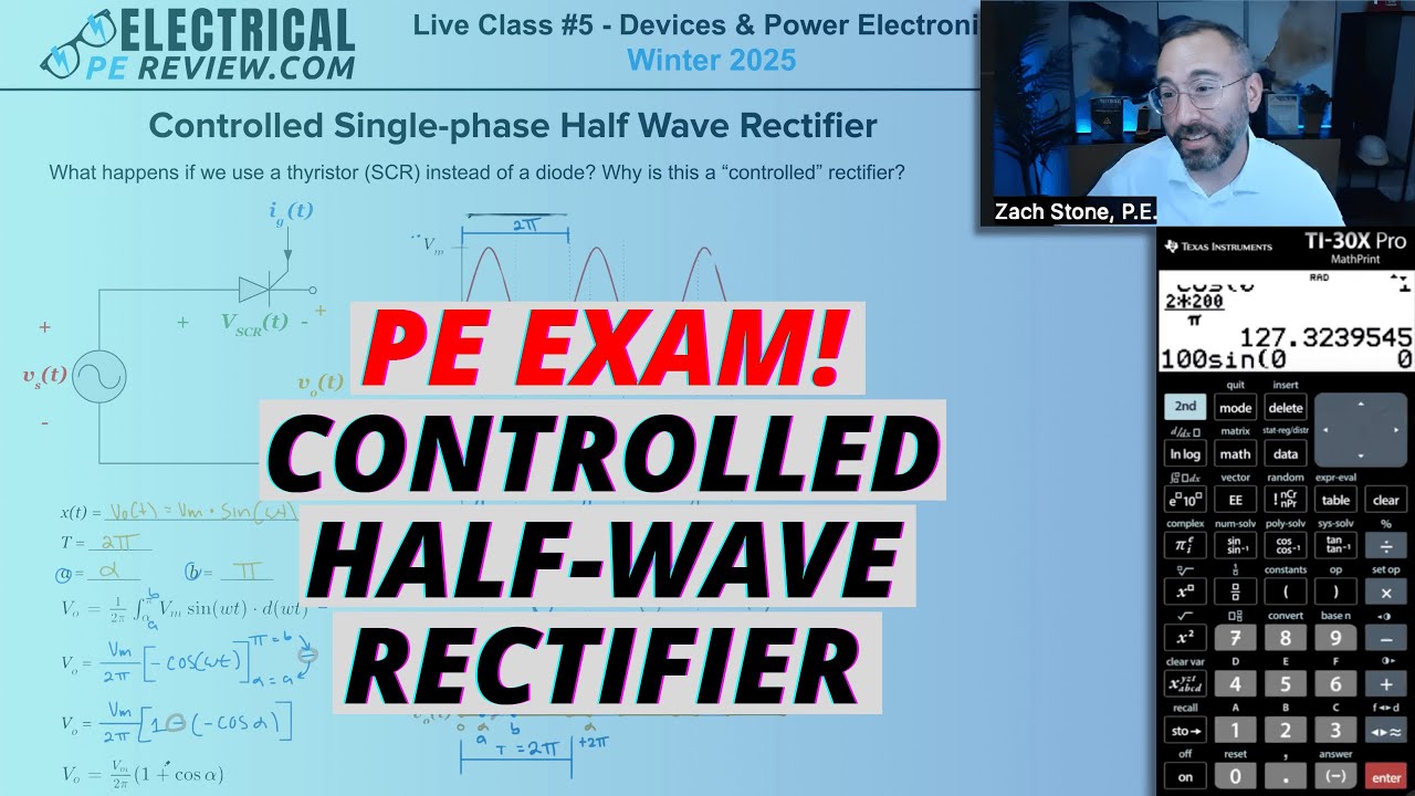 Controlled Single-phase Half-wave Rectifier (Thyristor, SCR) for the ...