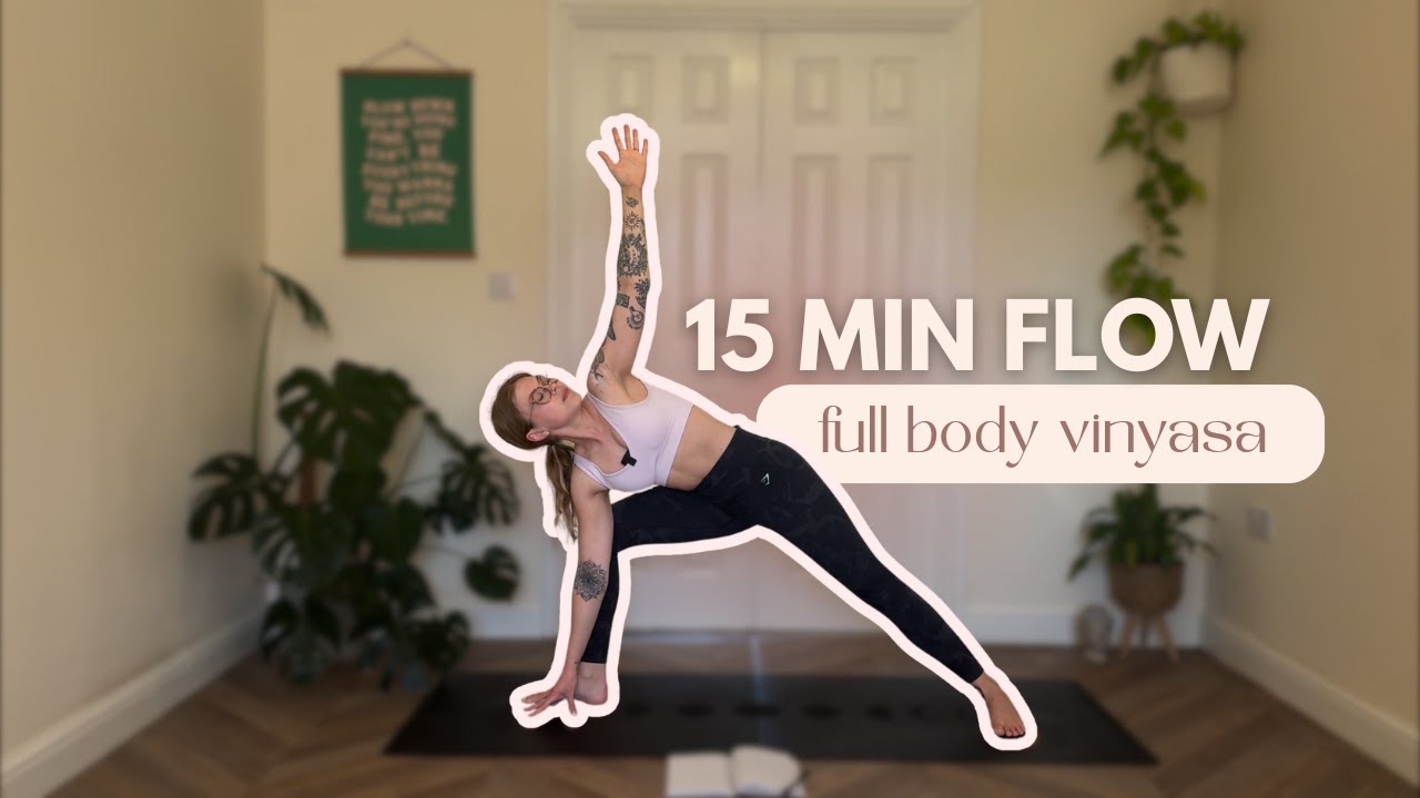 15 Min Slow and Steady Vinyasa | Full Body Yoga Flow - YouTube