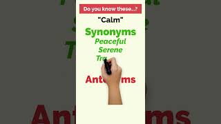 Common English Synonyms and Antonyms = 🚫 #basicenglishquiz