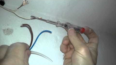 Electricista. Cómo identificar el conductor de fase con un buscapolos