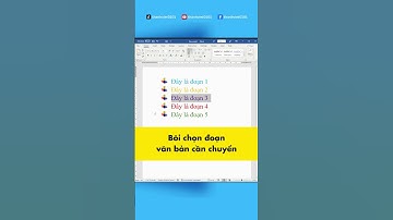 Phím tắt chuyển nhanh đoạn văn bản sang dòng khác trong Word - Tự học Word - thanhviet0101 #shorts