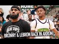 Lebron James Helps Bronny James Blue Chips Catch Fire In Akron!