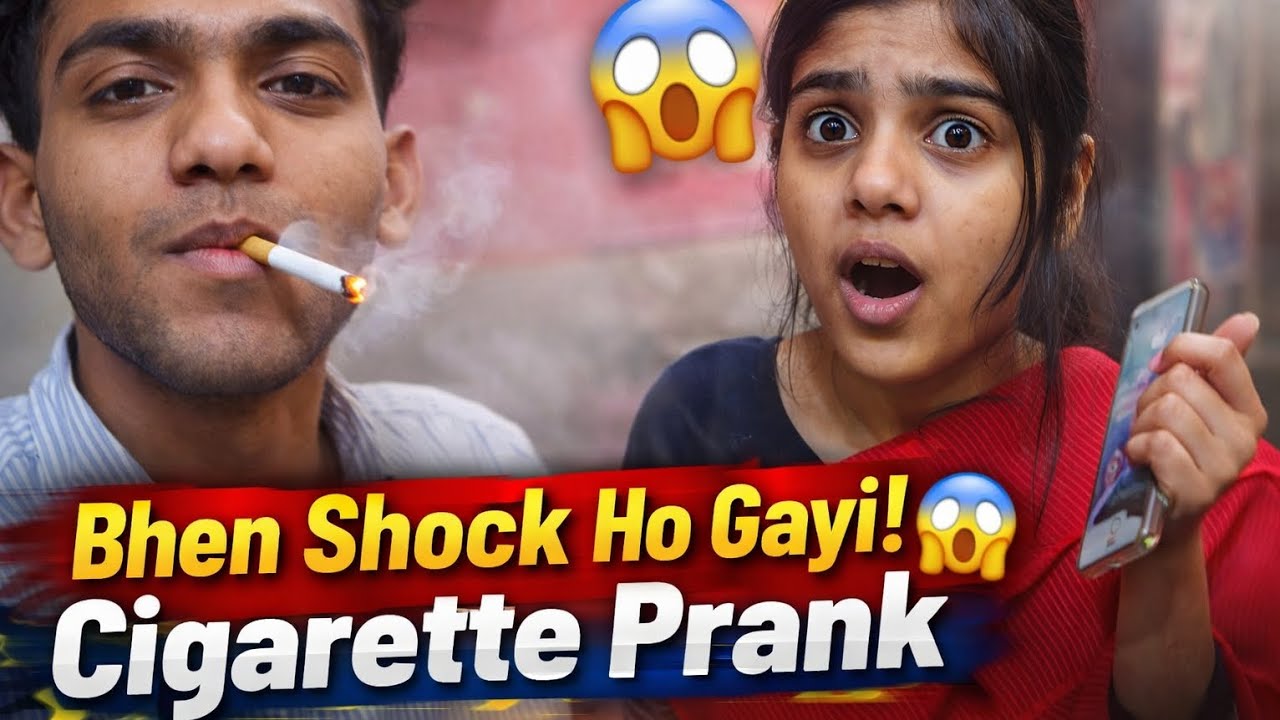 🔥 CIGARETTE PRANK ON MY SISTER 😱 | Emotional Reaction Gone Wrong? | Must Watch 