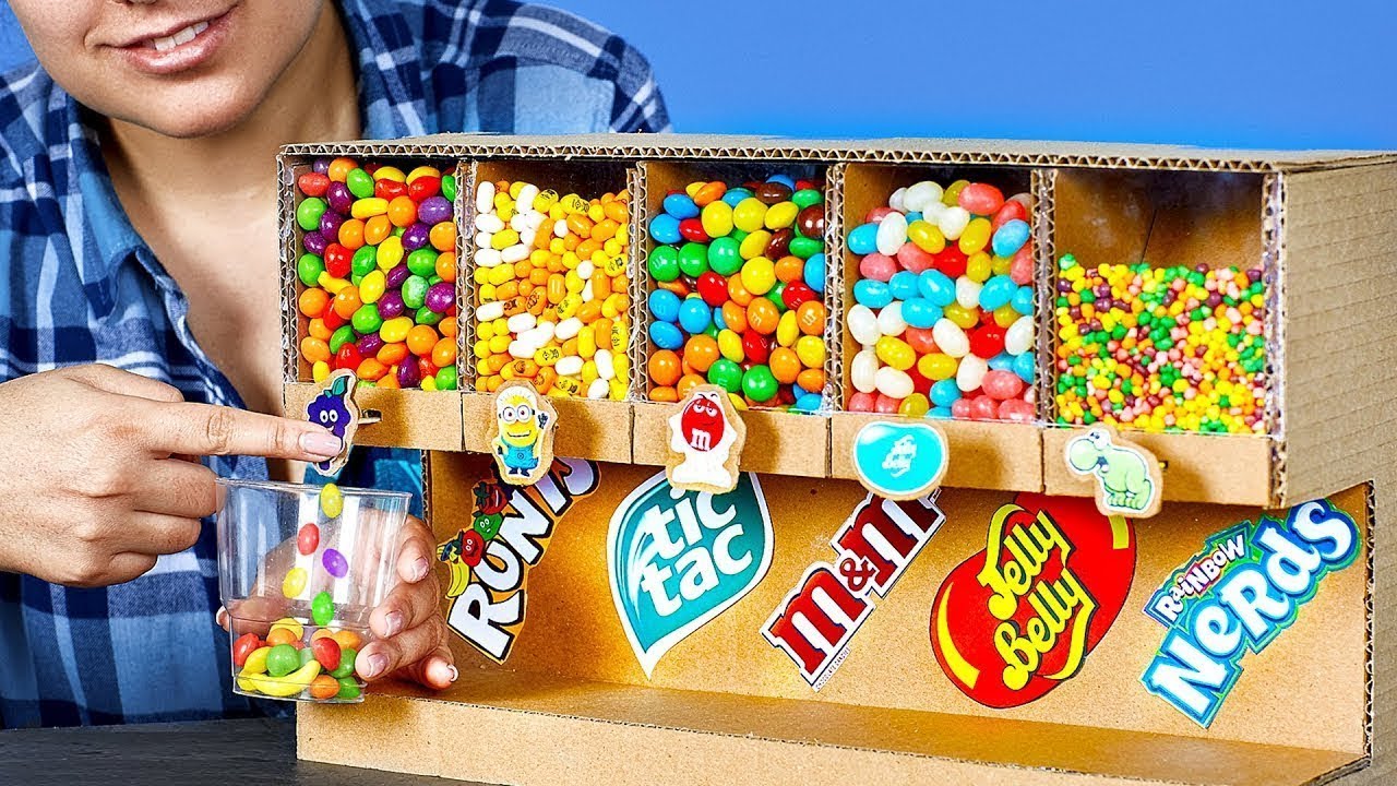 COMO FAZER UMA MÁQUINA DE DOCES YouTube