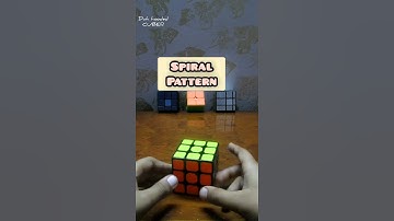 Spiral Pattern in 3*3 Rubiks cube.