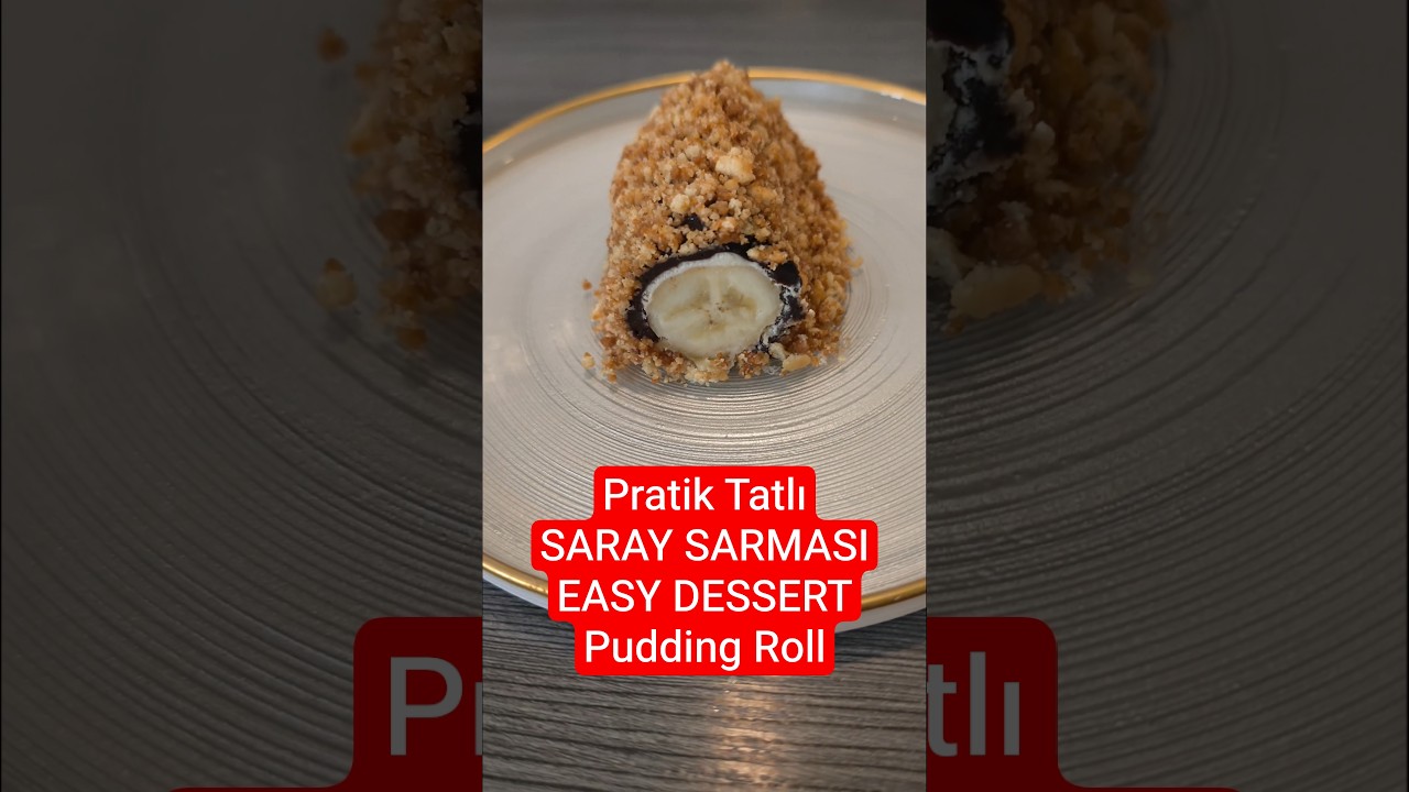 ÇIKOLATALI SARAY SARMASI Kolay Tatlı Tarifi TURKISH CHOCOLATE PUDDING ROLL Schoko Puddingröllchen