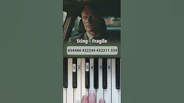 Sting - Fragile #piano #pianotutorial #tutorial #shorts #sting #fragile