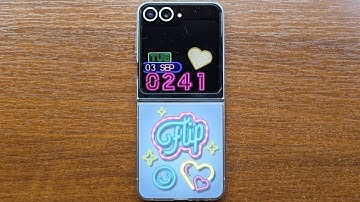 Samsung Galaxy Z Flip 6 Incoming Call in Flipsuit Case with LED Animation. Over the Horizon 2024