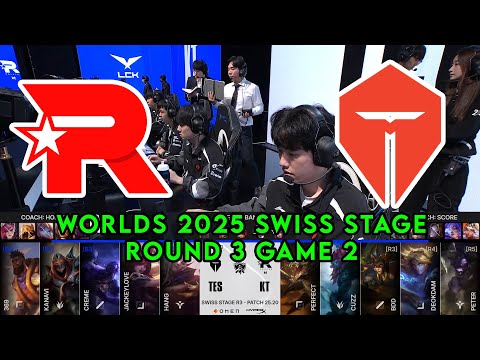 KT vs TES Game 2 | World Championship 2025 Swiss Stage Round 3 | KT Rolster vs ⁠Top Esports G2