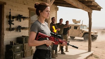 They Laughed at Her Red Rifle — Until a 6,000m Shot Left the Range in Silence