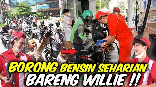 BORONG SPBU SEHARIAN FULL,  BAGIIN BENSIN KE SEMUA ORANG ..