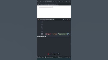 Belajar HTML dari Nol untuk Pemula: Cara Menggunakan Input Type Password