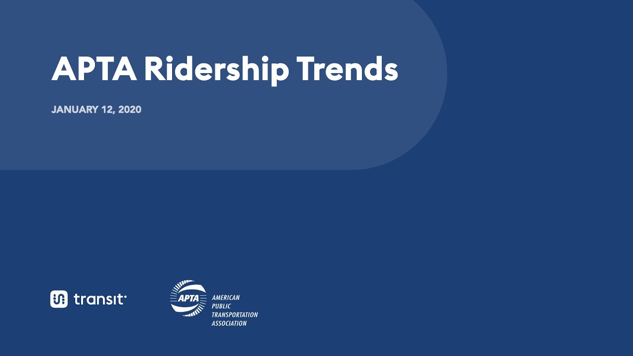 Meet the APTA Ridership Trends Dashboard - YouTube