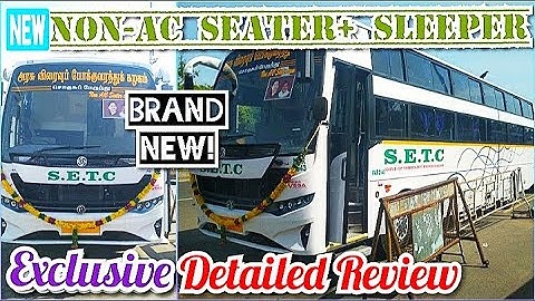 🆕🚌All New SETC non-ac seater💺& sleeper🛌|Newly Inaugurated|Bus Vlog|Naveen kumar