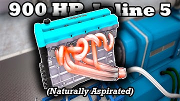 The Most Powerful Naturally Aspirated Inline 5 Engine Ever | Automation The Car Company Tycoon Game