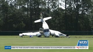 Plane makes crash landing on school field in Ocean Springs