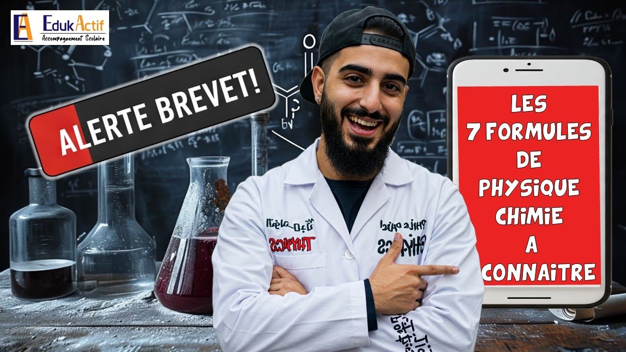 Brevet Physique-Chimie-Les 7 Formules à connaître pour le brevet ! #dnb