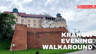 Krakow Poland Evening Walkaround - Wawel Castle, Old Town - 8 May 2024