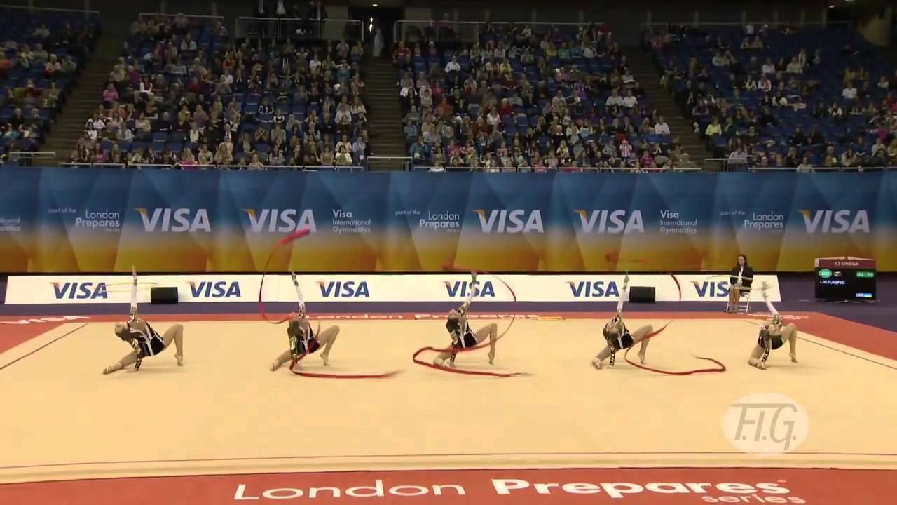 London 2012 Qualifiers - Rhythmic Gymnastics Groups (ribbon,hoop) - Ukraine