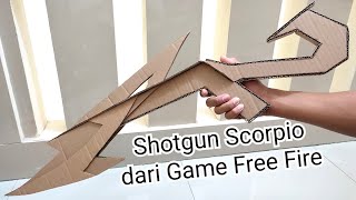 Cara Membuat Senjata Shotgun Scorpio Game Free Fire dari Kardus | Senjata Game Free Fire