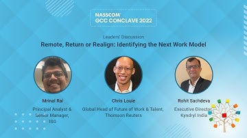 Remote, Return or Realign: Identifying the Next Work Model | GCC Conclave 2022 | nasscom