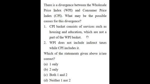 Wholesale price Index WPI and Consumer price Index CPI #upsc #uppsc #state_psc #politymcq