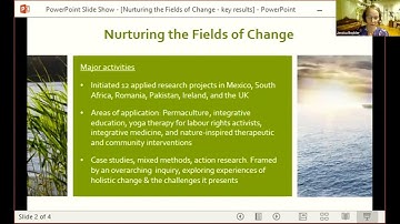 Jessica Bockler - Nurturing the Fields of Change: Living Dynamics of Holistic Change Facilitation