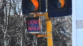 RARE LED worded pedestrian signal!