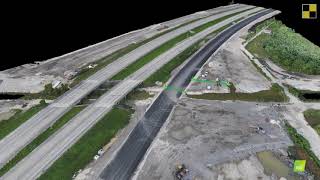 Florida Turnpike Construction 3D Model and Point Cloud