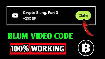 Crypto Slang. Part 3 Blum Video Code |Crypto Slang Part 3 Blum Today Verification Keyword Today Code