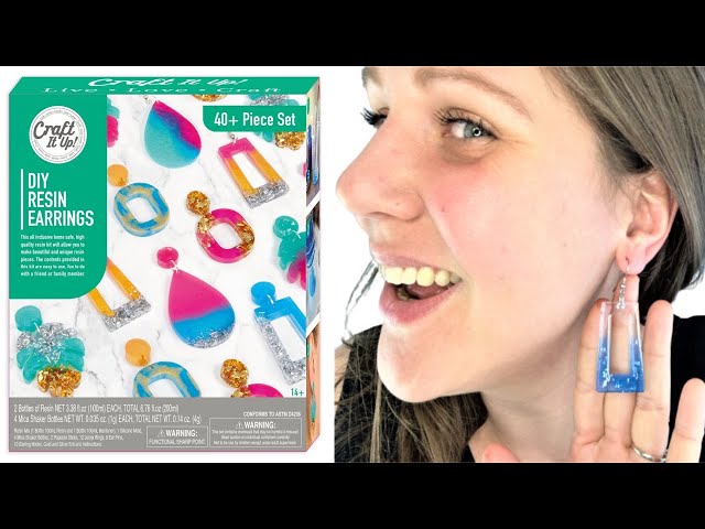 Professional Jewelry Maker Tests Resin Earring Kit - Resin Earring Jewelry  Kit Review - Craft It Up 