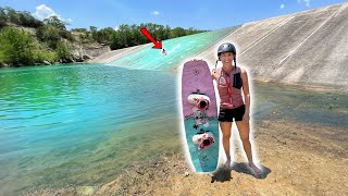 SPILLWAY BOARDING! - WAKEBOARDING
