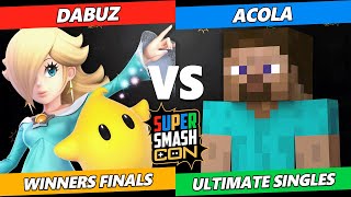 SSC 2023 Winners Finals - Dabuz (Rosalina) Vs. acola (Steve) Smash Ultimate Tournament