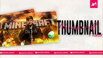 Make Minecraft Gaming Thumbnail In Android | PS Touch