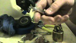 Finally Cut A Key For Reg Mail Padlock On A Steel Blank