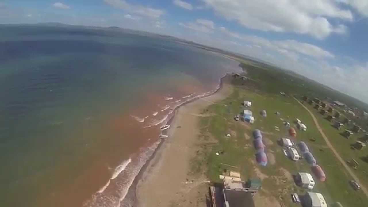 DJI Phantom fly in 7 m/s wind at Belio lake Siberia