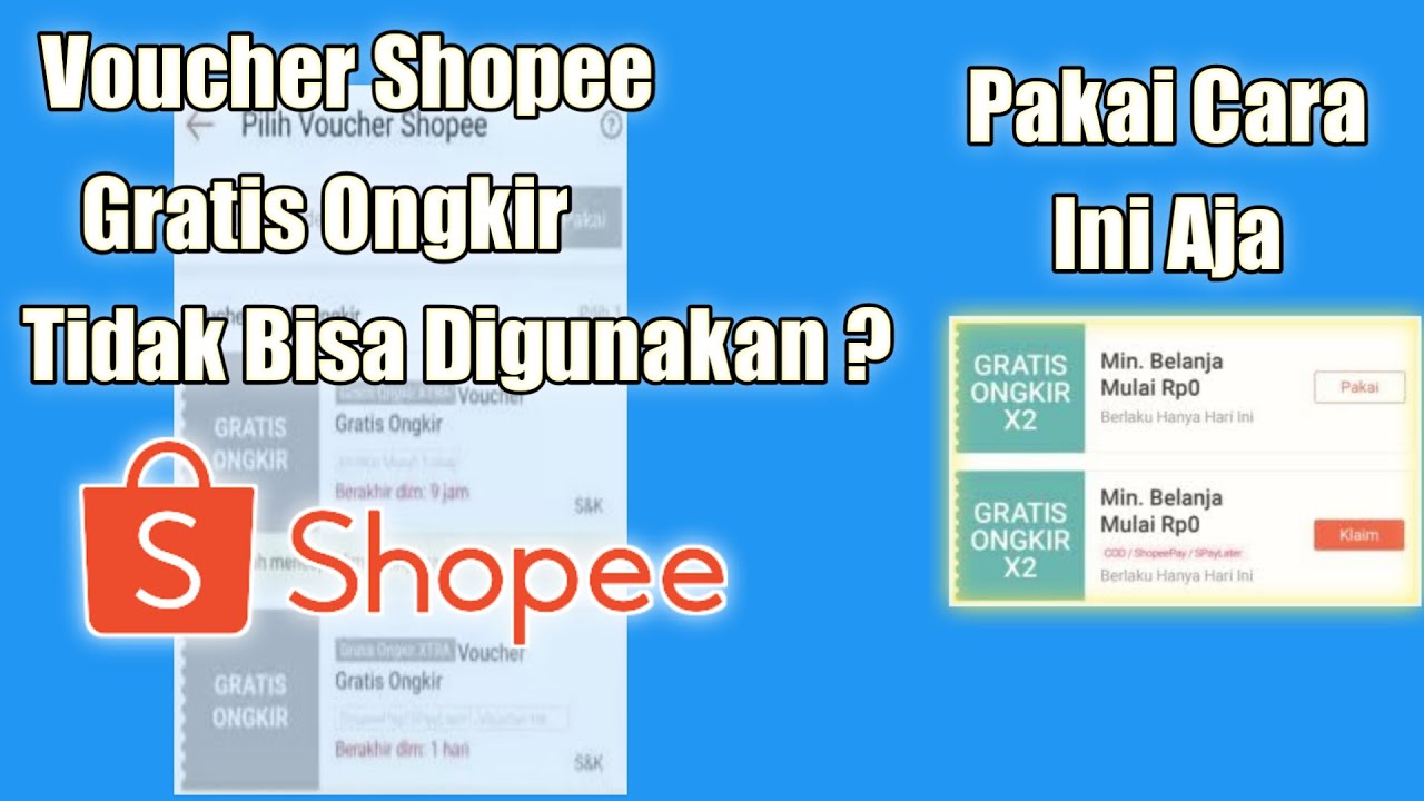 Cara Mengatasi Voucher Gratis Ongkir Shopee Tidak Bisa di Gunakan