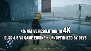 DLSS 4.5 vs Game Engine | 4% Native Resolution - Explained!