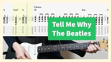 The Beatles - Tell Me Why Guitar Cover With Tab