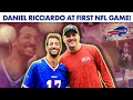 Taking F1 Star Daniel Ricciardo On The Field At First NFL Game With Josh Allen! | Buffalo Bills