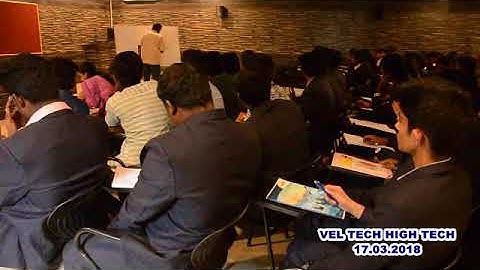 VEL TECH HIGH TECH COMPUTER SCIENCE GUEST LECTURE 17.03.2018