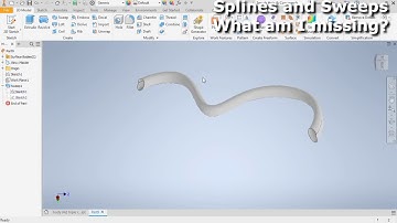 Autodesk Inventor - Splines and sweeps