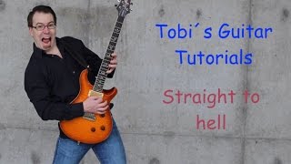 Straight to hell guitar Tutorial deutsch