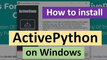 How to install ActivePython on Windows 10