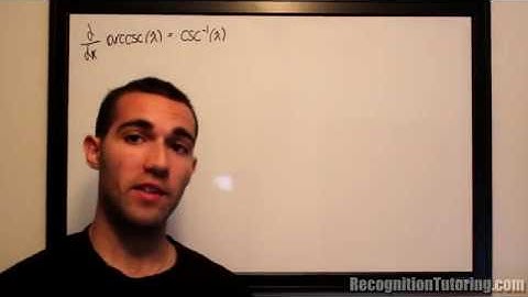 Derivative of Arccsc x Proof (Using Implicit Differentiation)